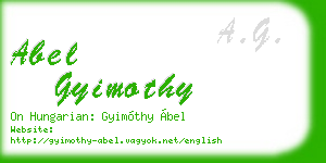 abel gyimothy business card